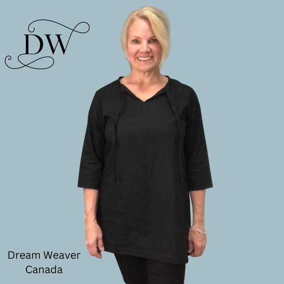 Linen Tunic | Black - Picture 1 of 3